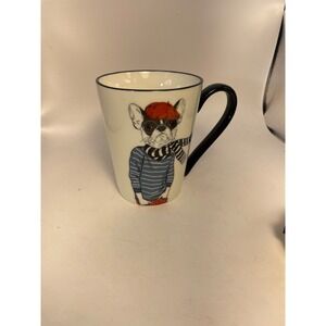 Signature Housewares Hipster Animal Coffee Mug  16.5 oz  Bulldog with Eyeglasses